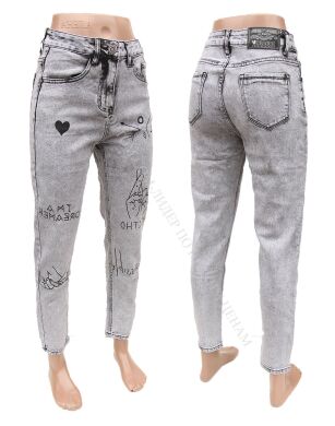 Купить Женские Джинсы MOM VINDASION 1147 (25/30 -6 ед.) оптом в интернет магазин jeansoptom.com