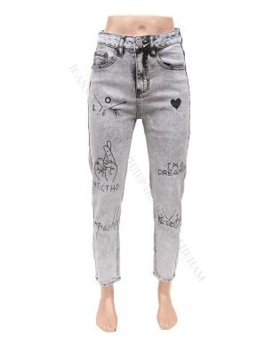 Купить Женские Джинсы MOM VINDASION 1147 (25/30 -6 ед.) оптом в интернет магазин jeansoptom.com