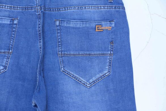 Лидер по низким ценам Купить Мужские Джинсы шорты FANGSIDA U9025 (36/43 -8 ед.) оптом в интернет магазин jeansoptom.com