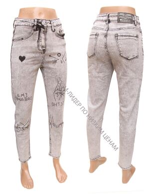 Купить Женские Джинсы MOM VINDASION 1147 (25/30 -6 ед.) оптом в интернет магазин jeansoptom.com