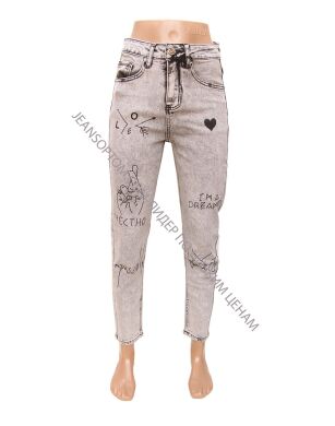 Купить Женские Джинсы MOM VINDASION 1147 (25/30 -6 ед.) оптом в интернет магазин jeansoptom.com